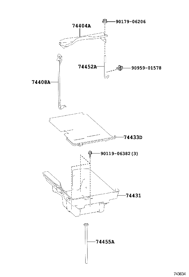  IS250 300H |  BATTERY CARRIER