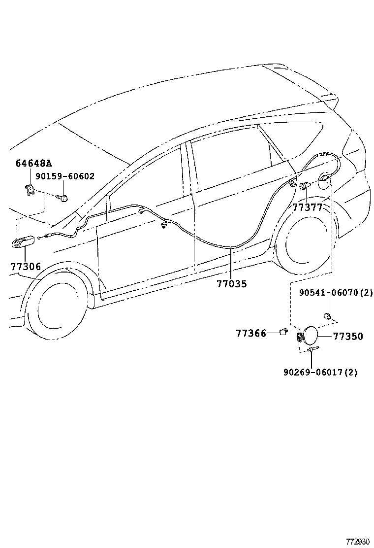  PRIUS PRIUS V |  FUEL TANK TUBE