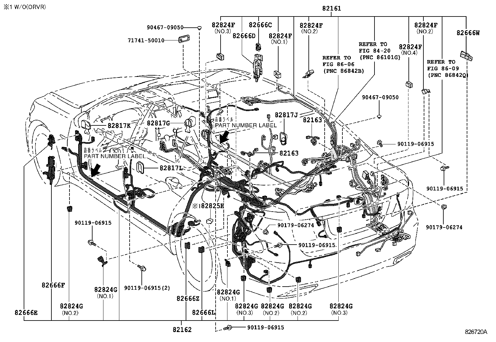  LS460 460L |  WIRING CLAMP