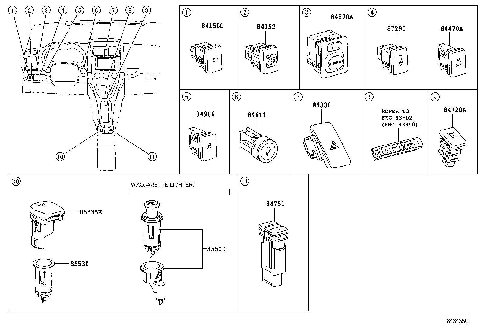  AURIS HYBRID |  SWITCH RELAY COMPUTER