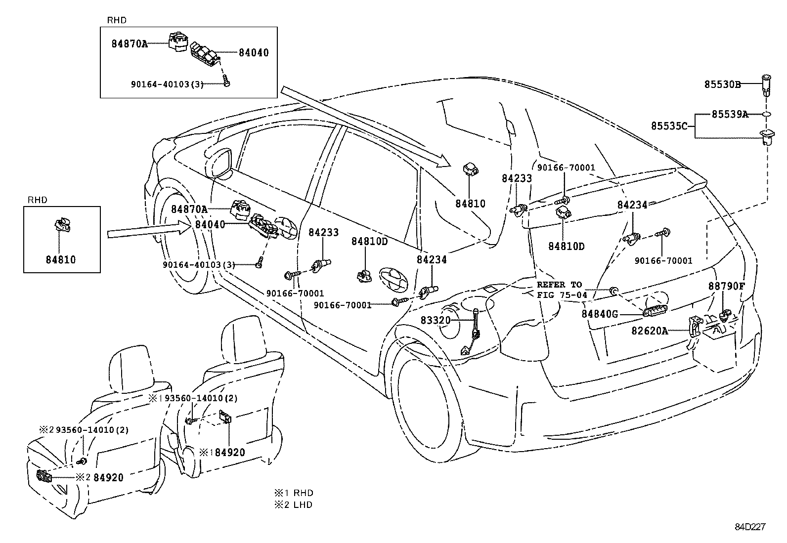  PRIUS PRIUS V |  SWITCH RELAY COMPUTER