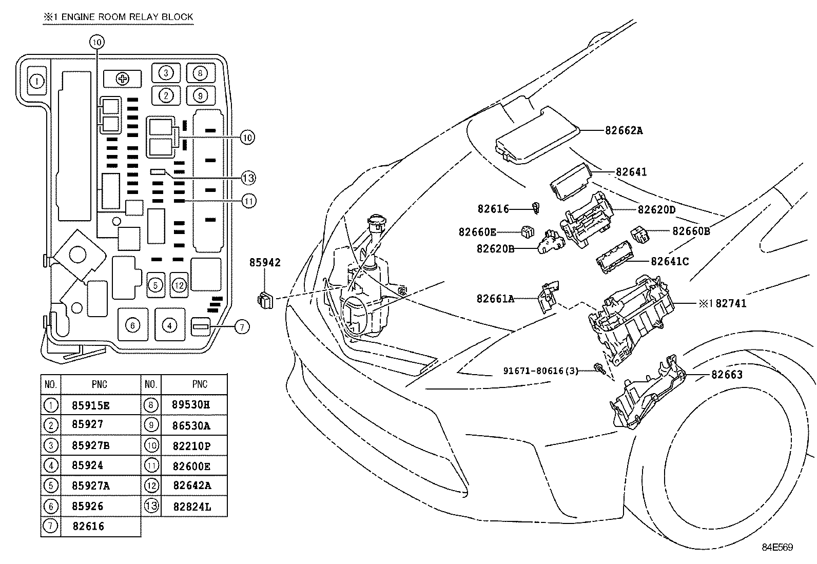  PRIUS PRIUS V |  SWITCH RELAY COMPUTER