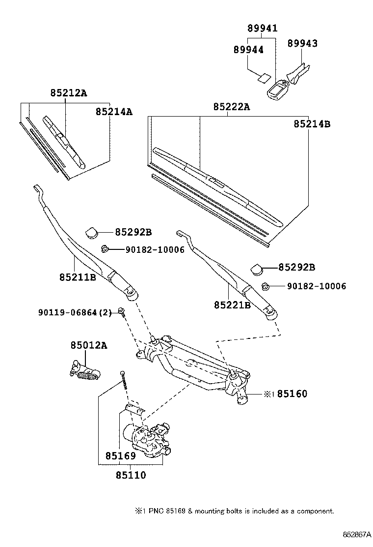  PRIUS PRIUS V |  WINDSHIELD WIPER