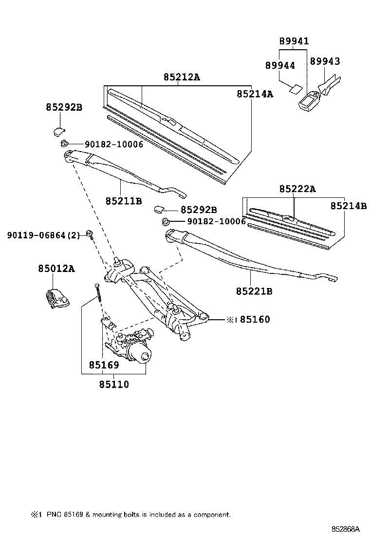  PRIUS PRIUS V |  WINDSHIELD WIPER