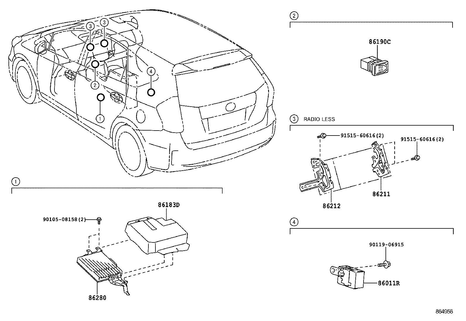  PRIUS PRIUS V |  RADIO RECEIVER AMPLIFIER CONDENSER