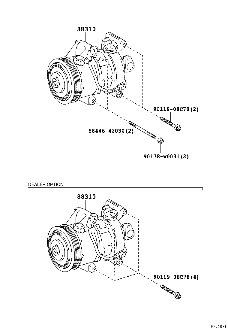  YARIS HYBRID FRP |  HEATING AIR CONDITIONING COMPRESSOR