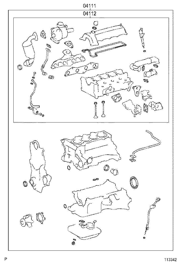  COROLLA |  ENGINE OVERHAUL GASKET KIT