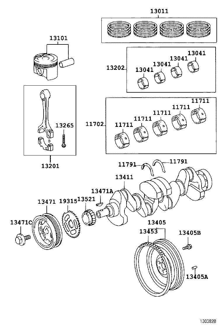  YARIS |  CRANKSHAFT PISTON