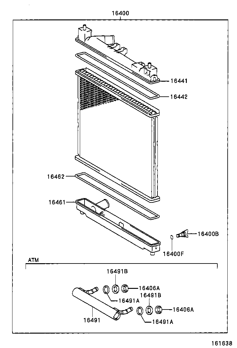  YARIS ECHO VERSO |  RADIATOR WATER OUTLET