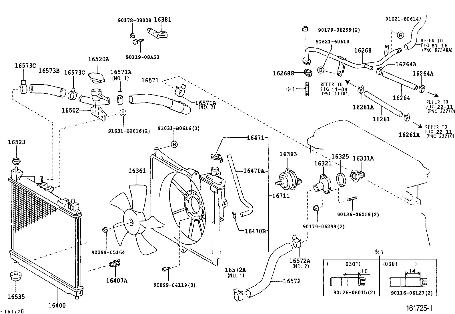  YARIS ECHO VERSO |  RADIATOR WATER OUTLET