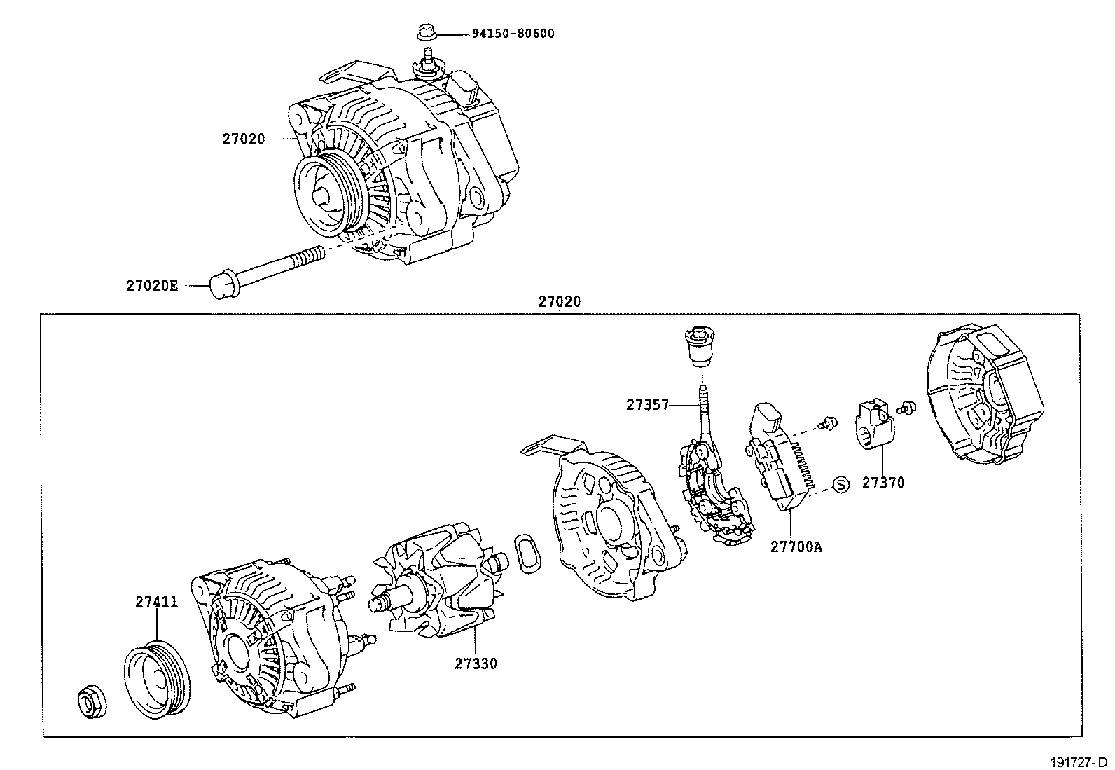  YARIS ECHO VERSO |  ALTERNATOR