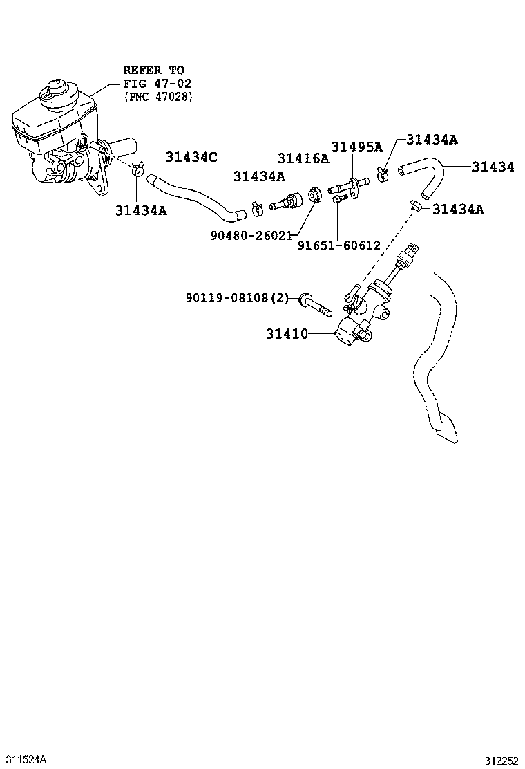  IS250C |  CLUTCH MASTER CYLINDER