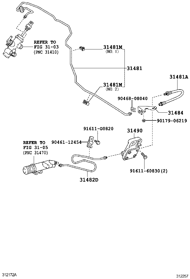  IS250C |  CLUTCH PEDAL FLEXIBLE HOSE