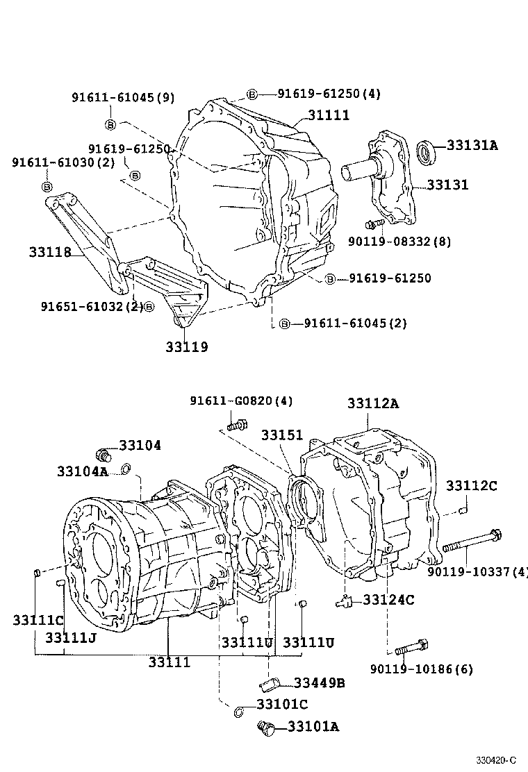  LAND CRUISER 70 |  CLUTCH HOUSING TRANSMISSION CASE MTM