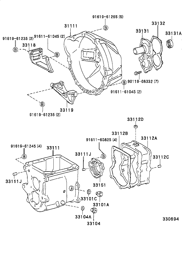  LAND CRUISER 70 |  CLUTCH HOUSING TRANSMISSION CASE MTM