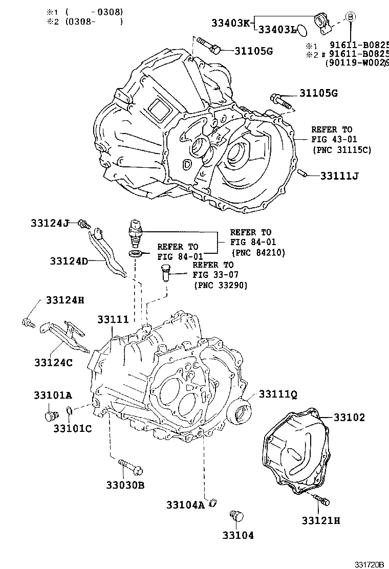  COROLLA |  CLUTCH HOUSING TRANSMISSION CASE MTM