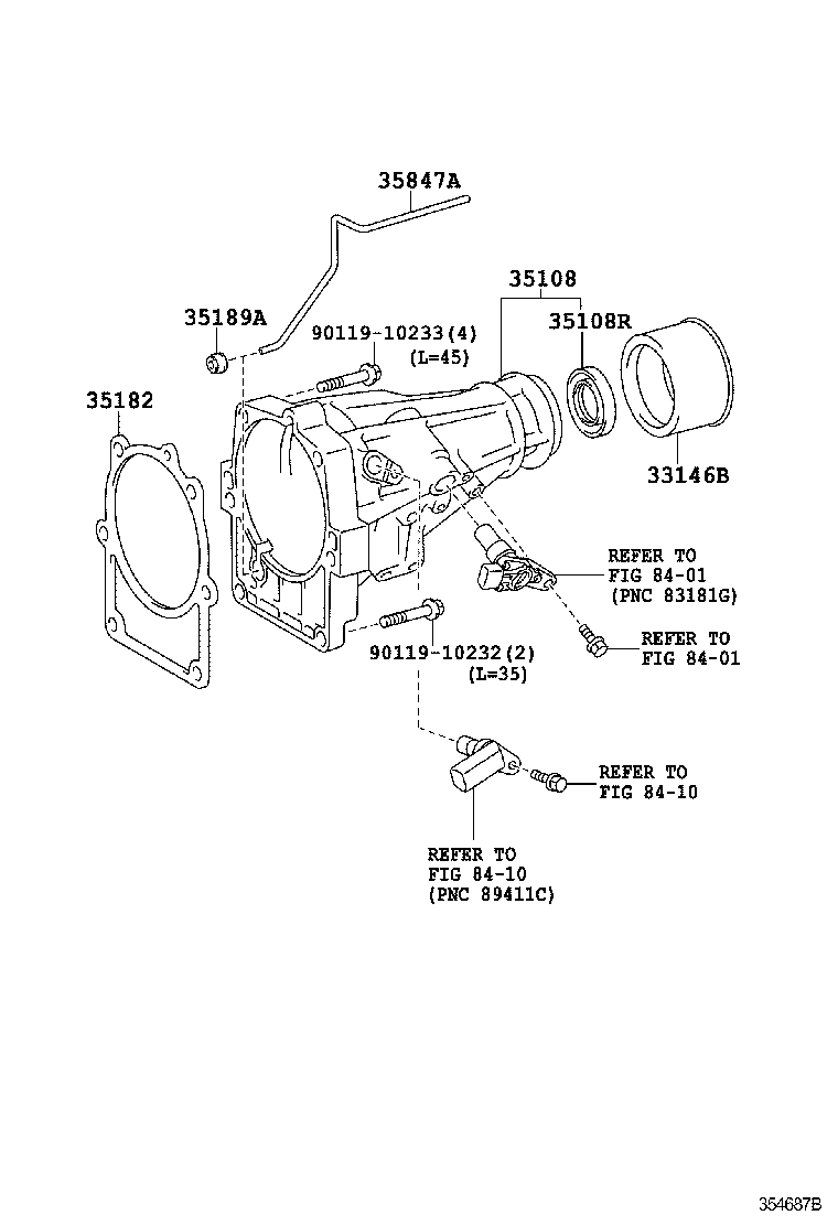  HILUX |  EXTENSION HOUSING ATM