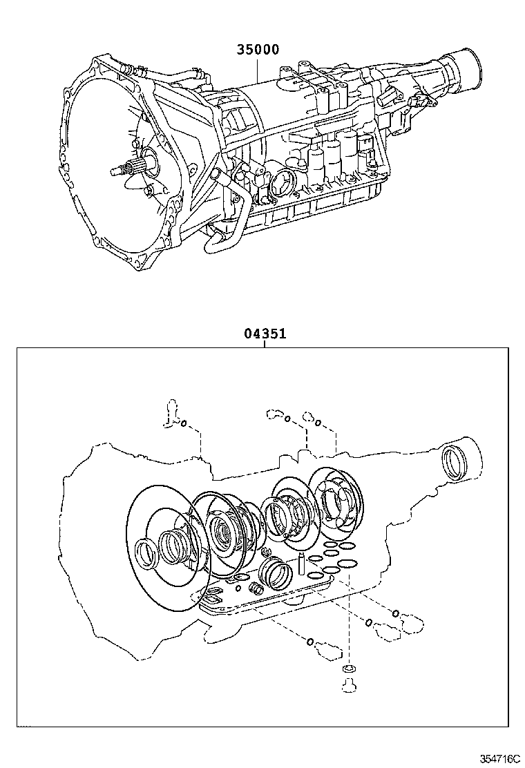  HILUX |  TRANSAXLE OR TRANSMISSION ASSY GASKET KIT ATM