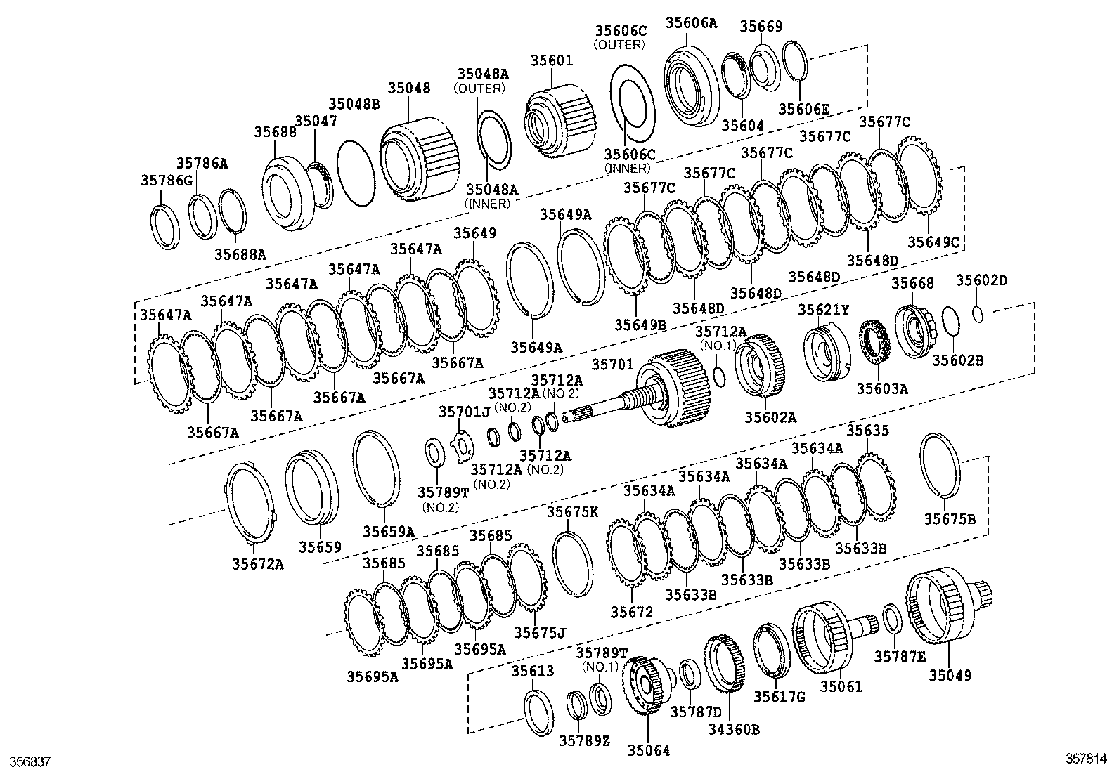  IS250 350 2 D |  BRAKE BAND MULTIPLE DISC CLUTCH ATM