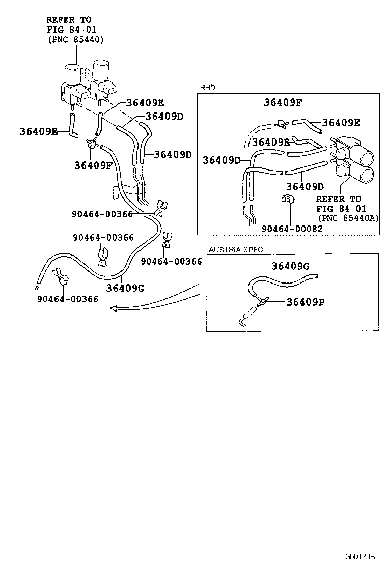  LAND CRUISER 70 |  TRANSFER VACUUM PIPING