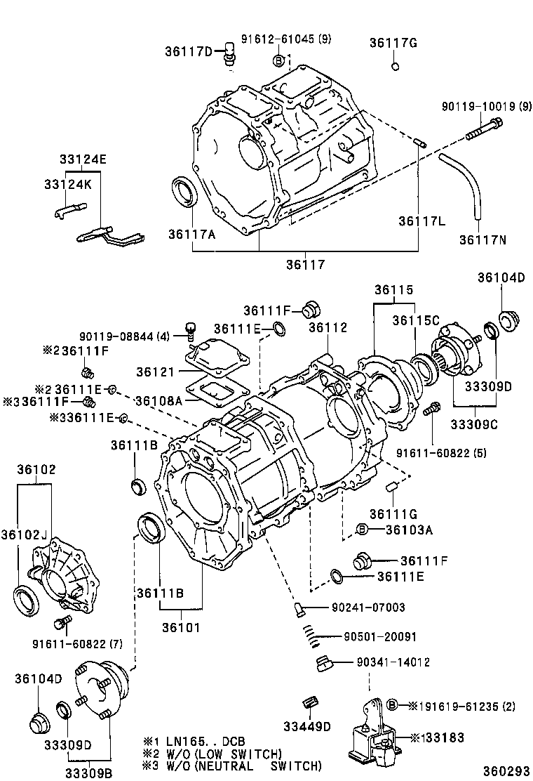  HILUX |  TRANSFER CASE EXTENSION HOUSING