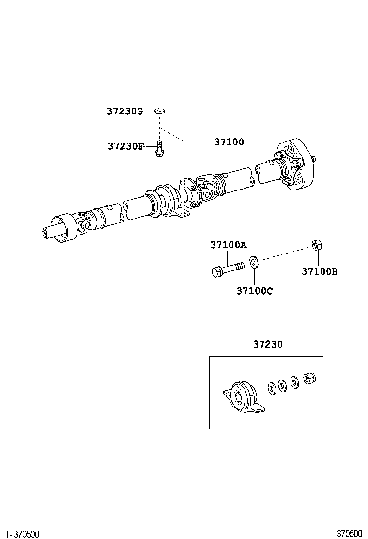  GS30 35 43 460 |  PROPELLER SHAFT UNIVERSAL JOINT