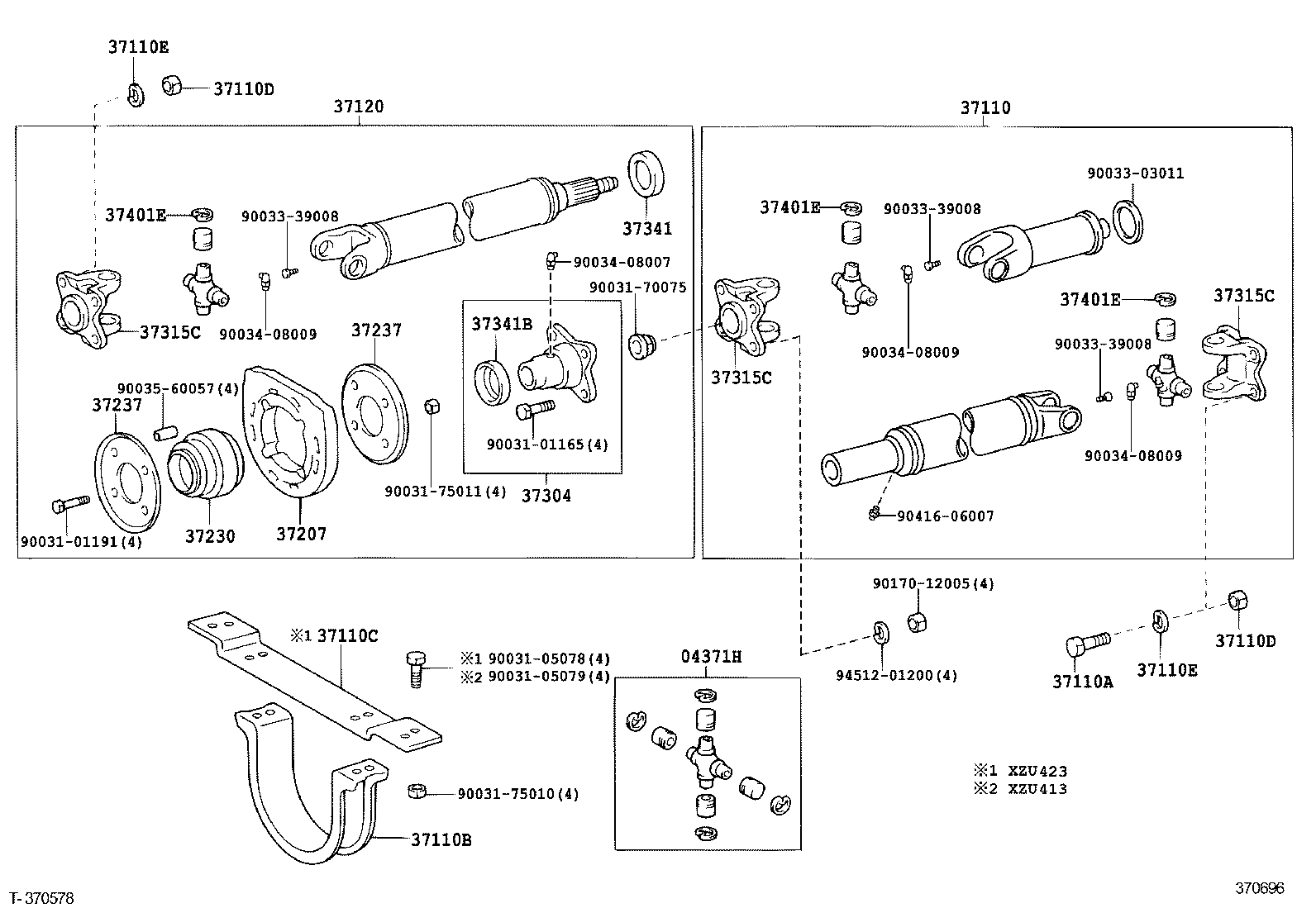  DYNA |  PROPELLER SHAFT UNIVERSAL JOINT