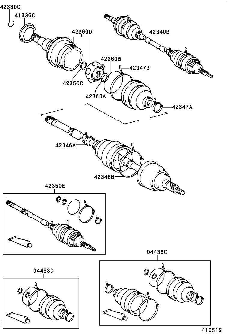  MR2 |  REAR AXLE SHAFT HUB