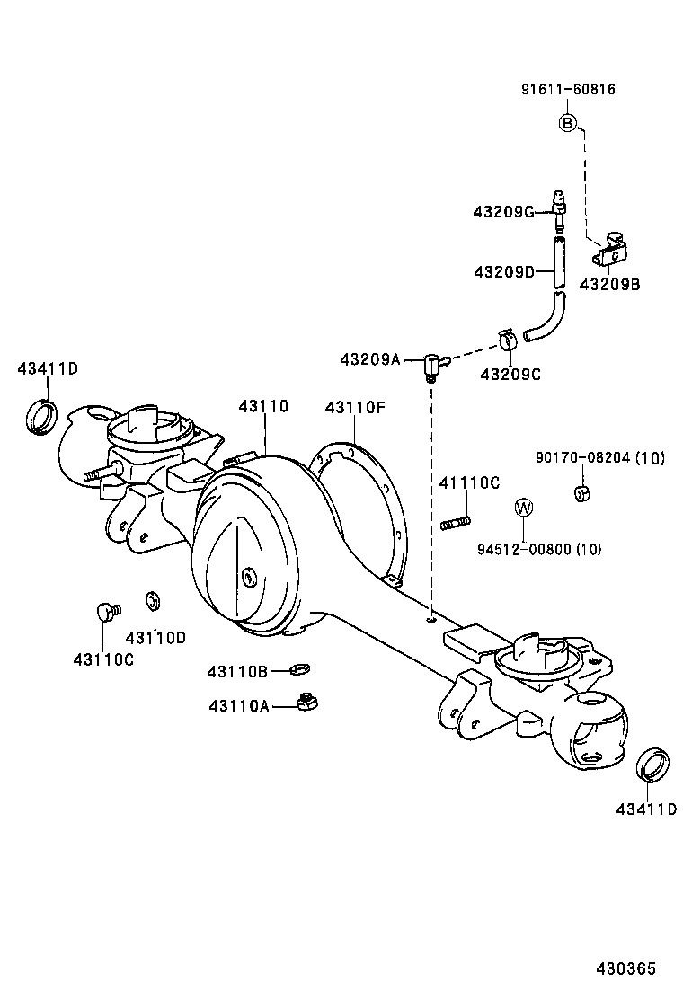  LAND CRUISER 70 |  FRONT AXLE HOUSING DIFFERENTIAL