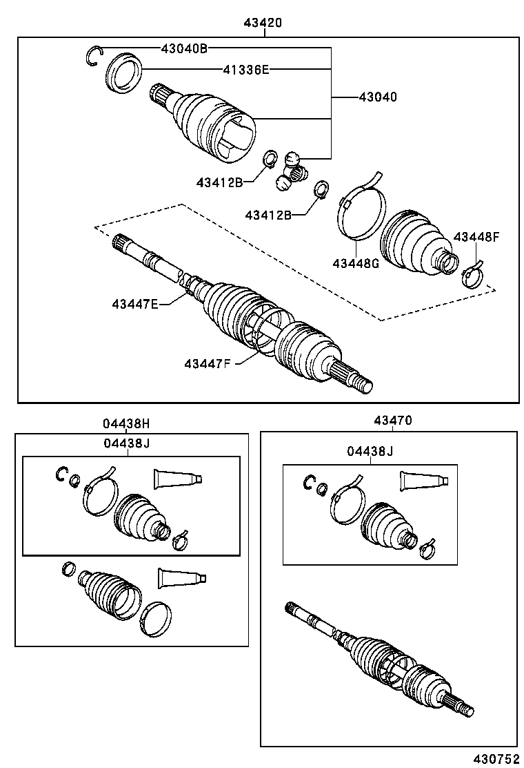  YARIS |  FRONT DRIVE SHAFT