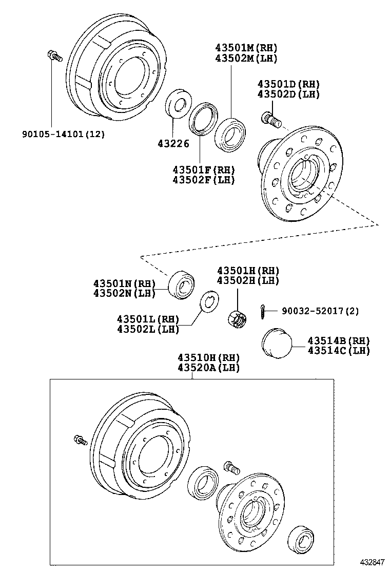  DYNA |  FRONT AXLE HUB