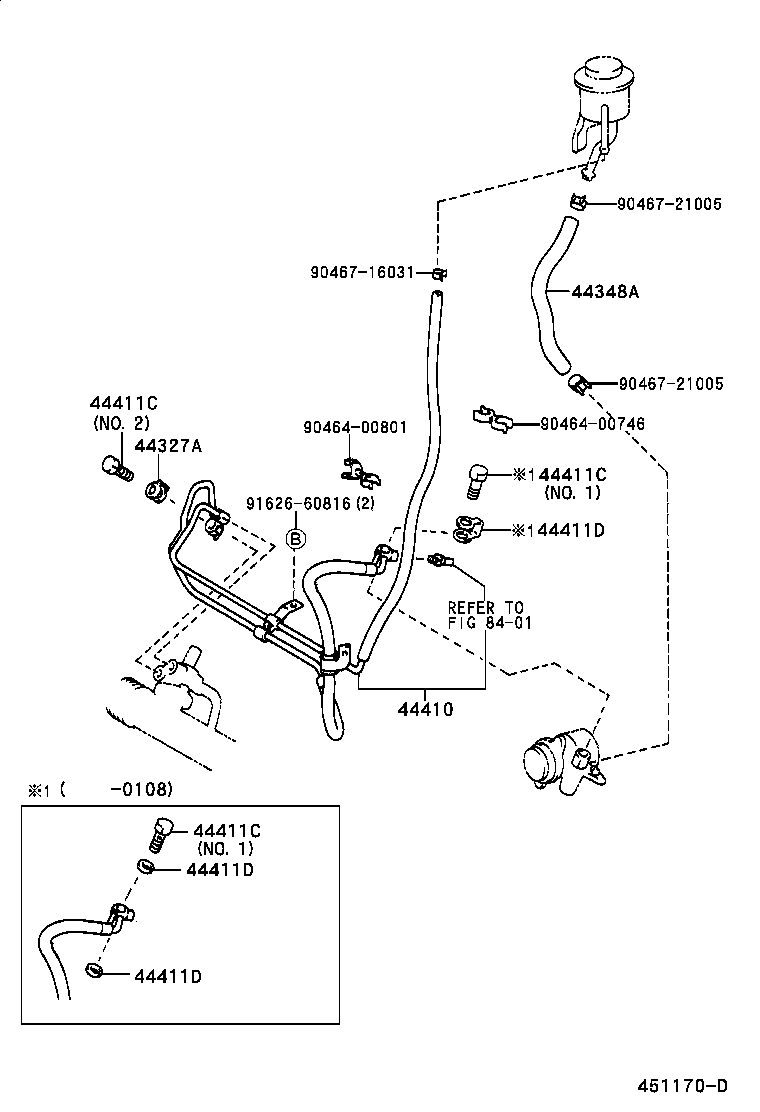  LAND CRUISER 100 |  POWER STEERING TUBE