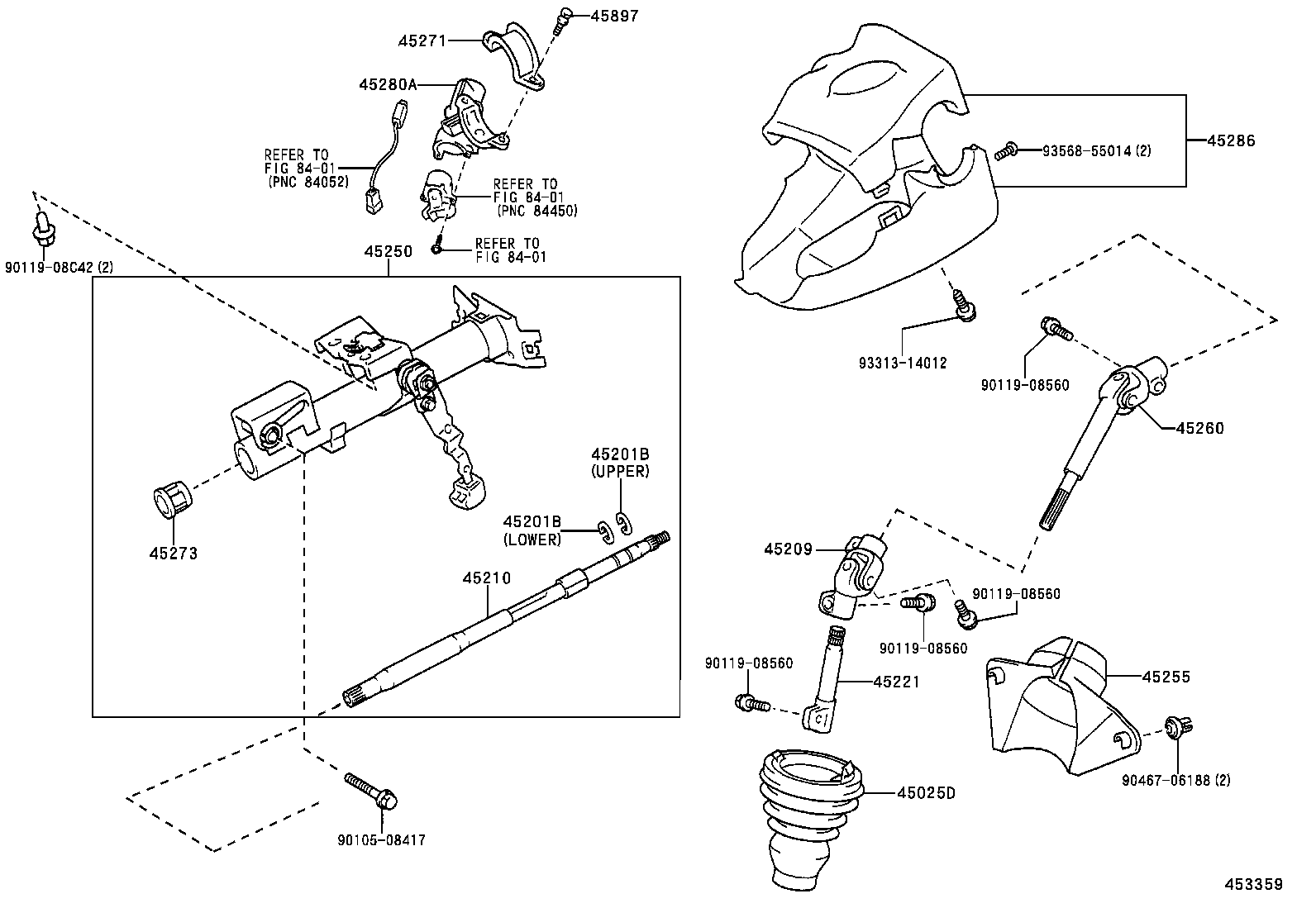  YARIS ECHO VERSO |  STEERING COLUMN SHAFT