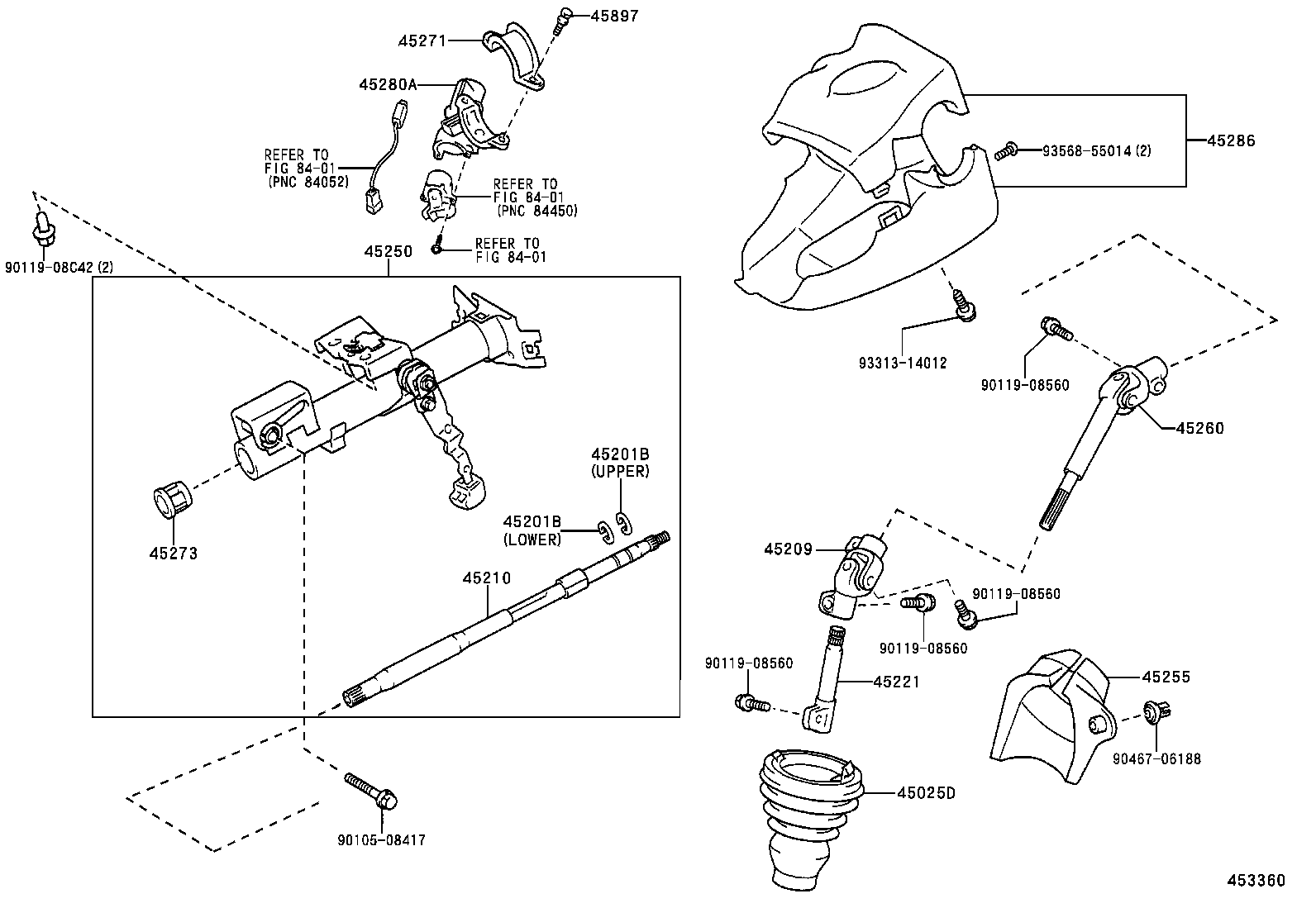  YARIS ECHO VERSO |  STEERING COLUMN SHAFT