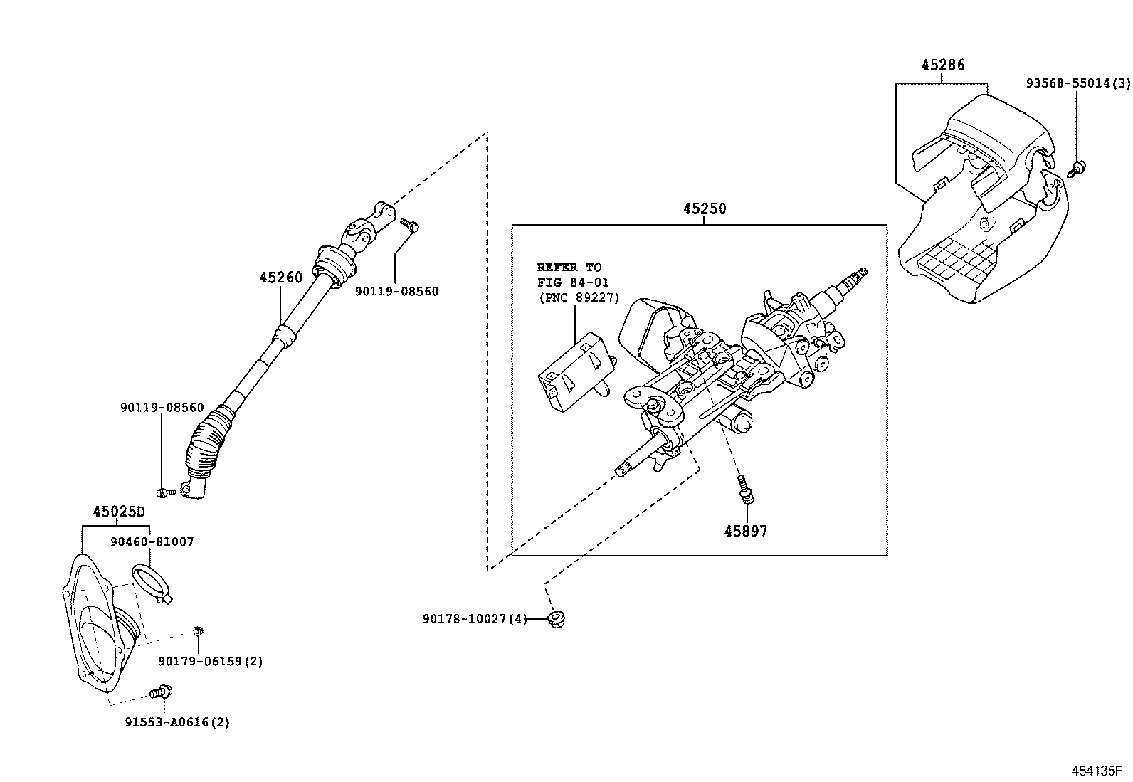  GS30 35 43 460 |  STEERING COLUMN SHAFT