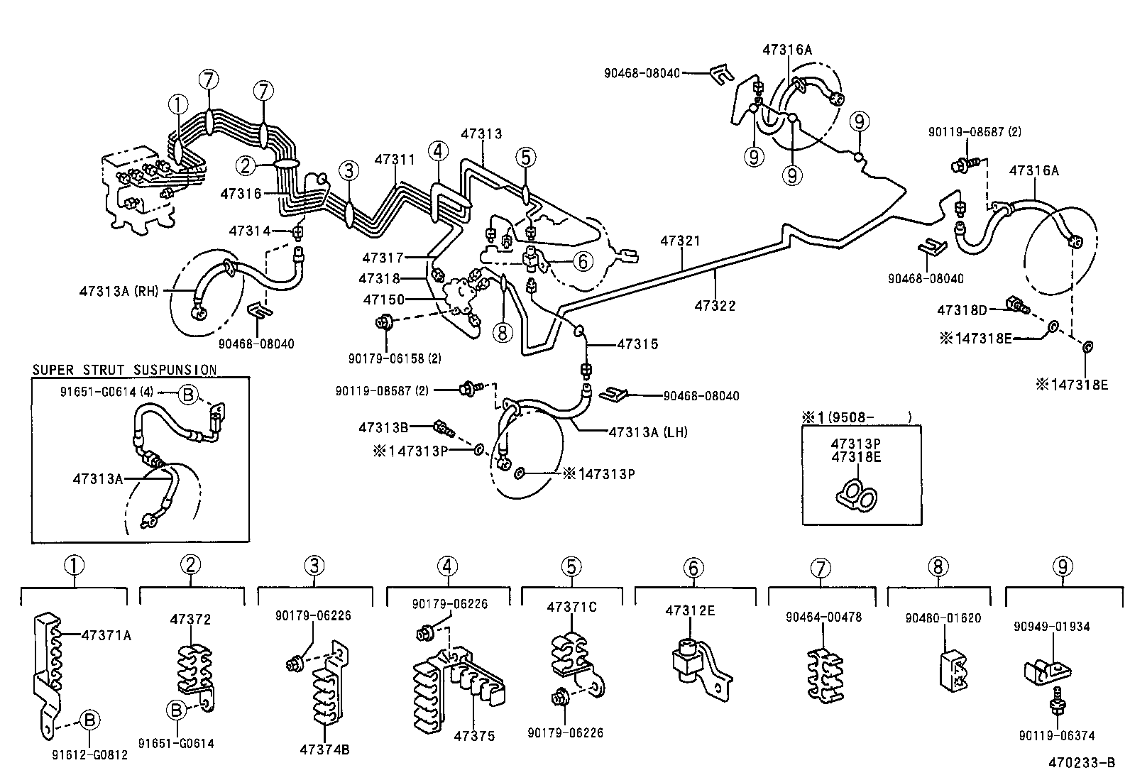  CELICA |  BRAKE TUBE CLAMP