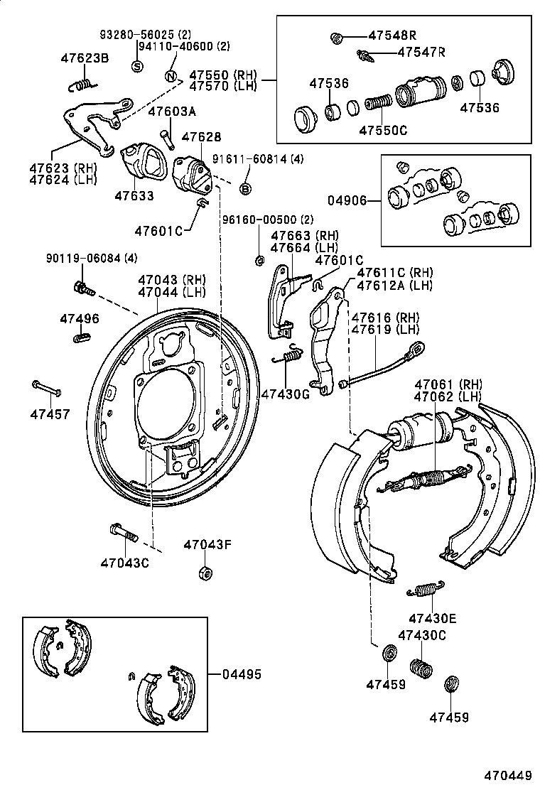  LAND CRUISER 70 |  REAR DRUM BRAKE WHEEL CYLINDER BACKING PLATE