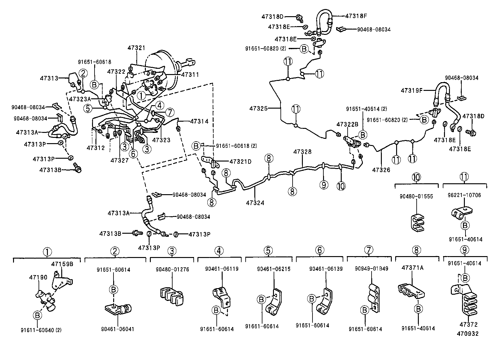  MR2 |  BRAKE TUBE CLAMP