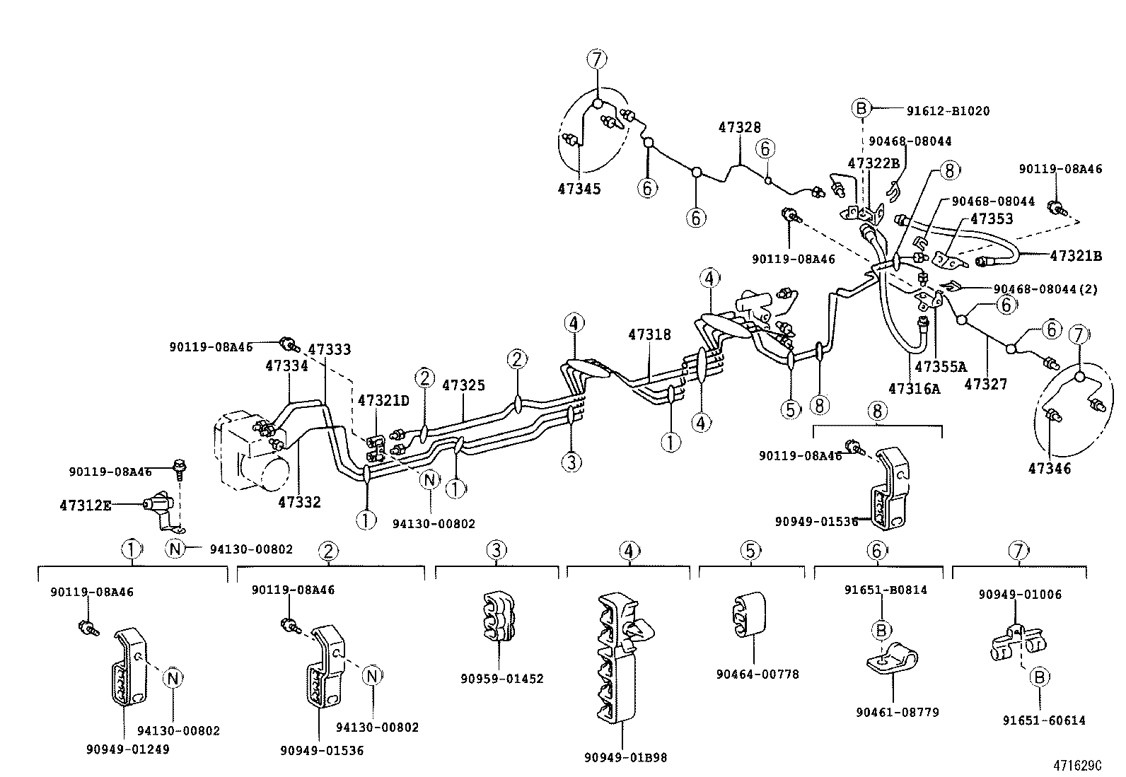  COASTER |  BRAKE TUBE CLAMP
