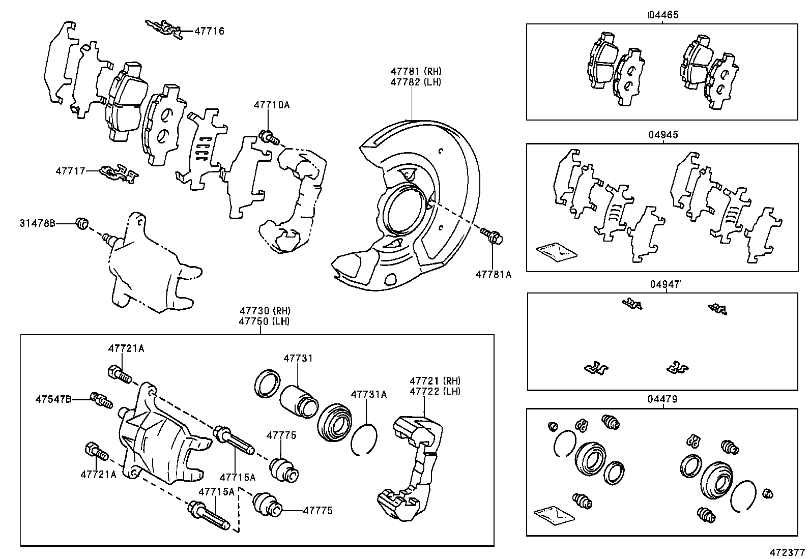  YARIS |  FRONT DISC BRAKE CALIPER DUST COVER