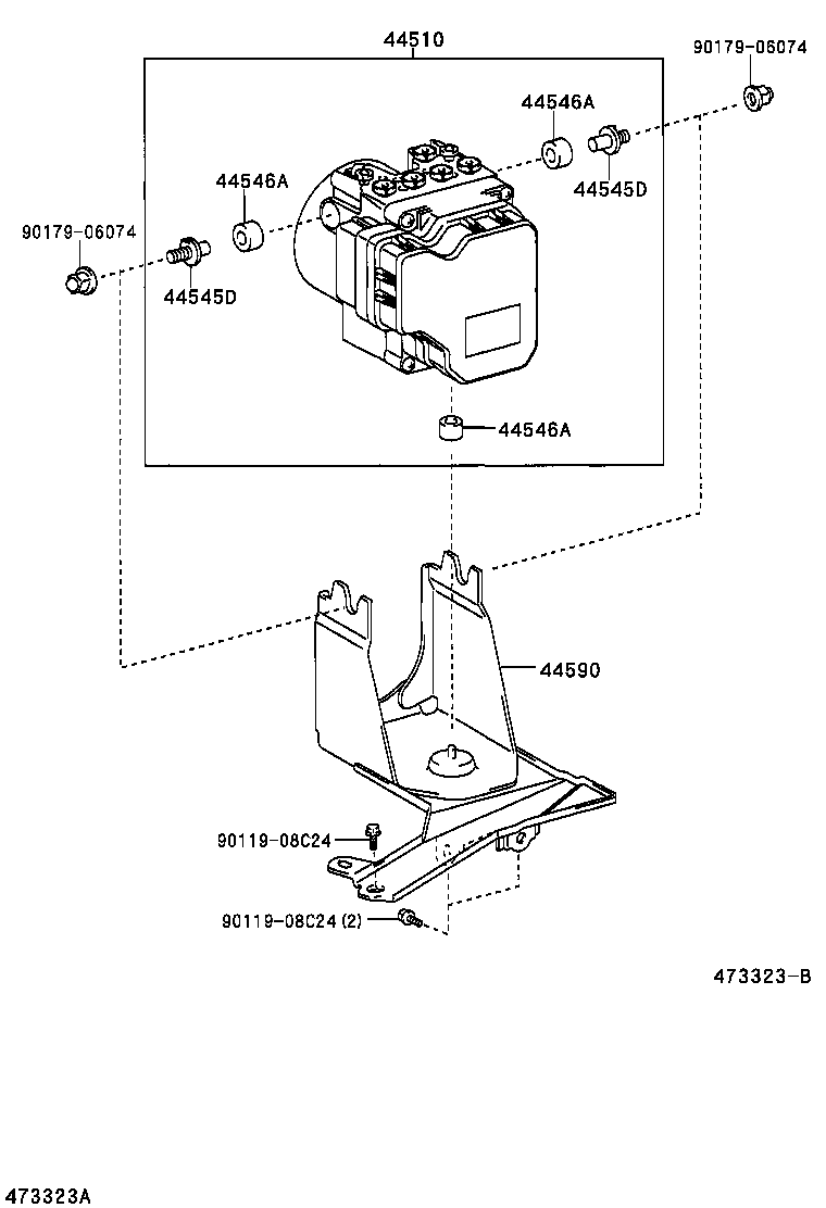  YARIS ECHO VERSO |  BRAKE TUBE CLAMP