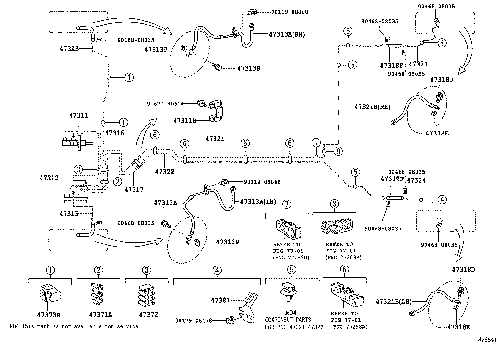  YARIS JPP |  BRAKE TUBE CLAMP