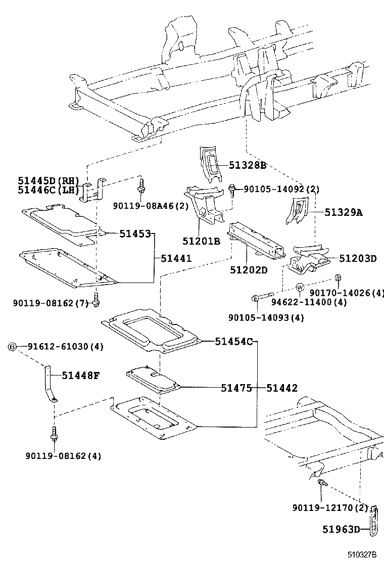  COASTER |  SUSPENSION CROSSMEMBER UNDER COVER