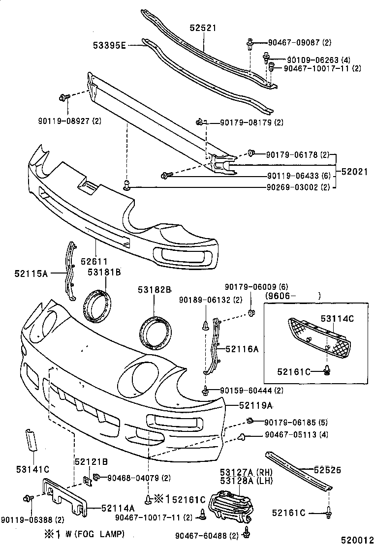  CELICA |  FRONT BUMPER BUMPER STAY