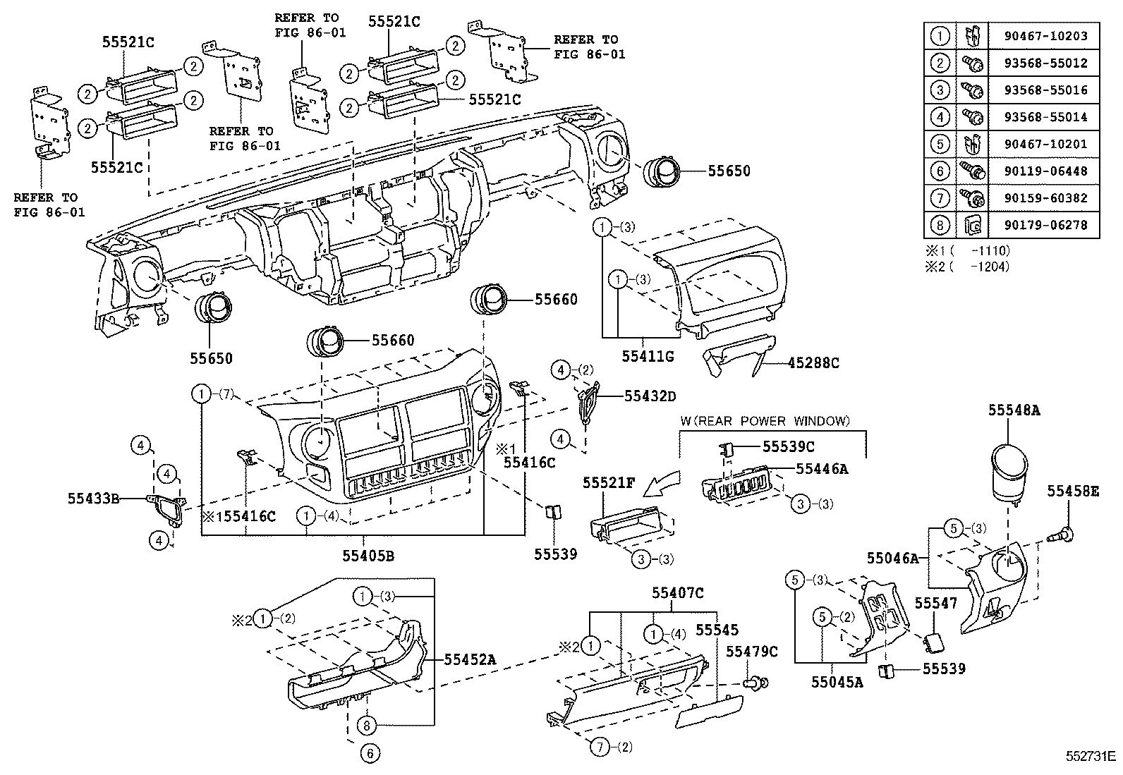  DYNA |  INSTRUMENT PANEL GLOVE COMPARTMENT