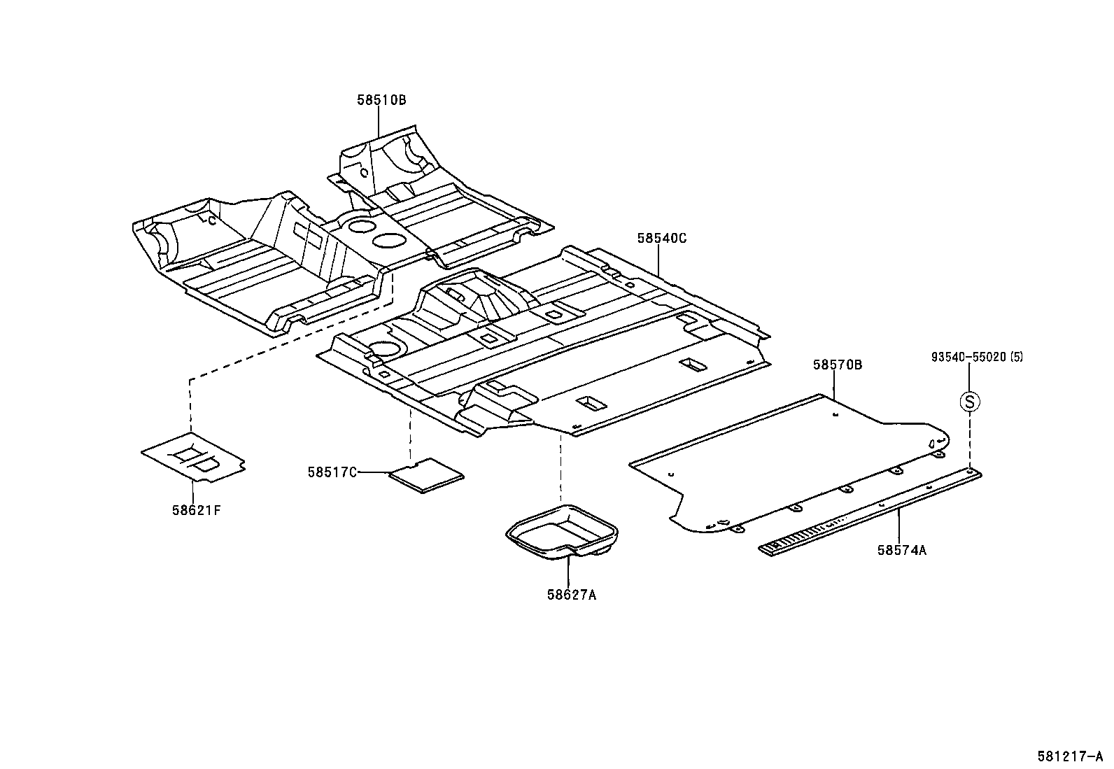  LAND CRUISER 100 |  FLOOR MAT SILENCER PAD