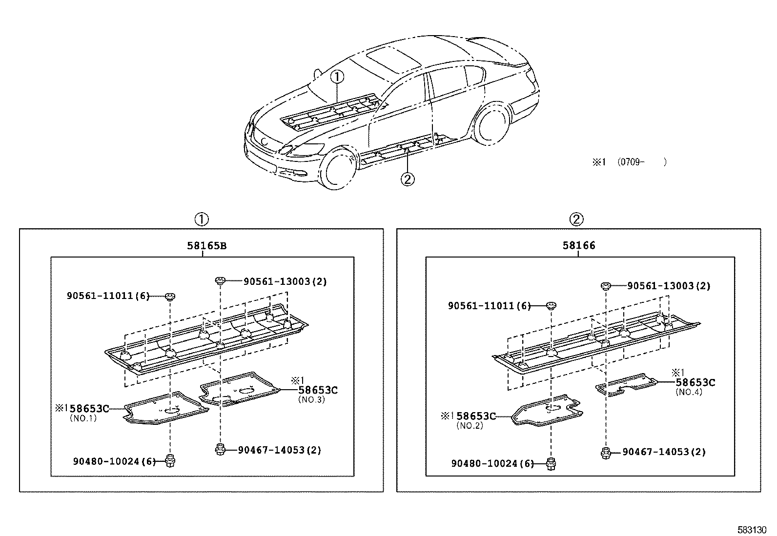  GS450H |  FLOOR PAN LOWER BACK PANEL