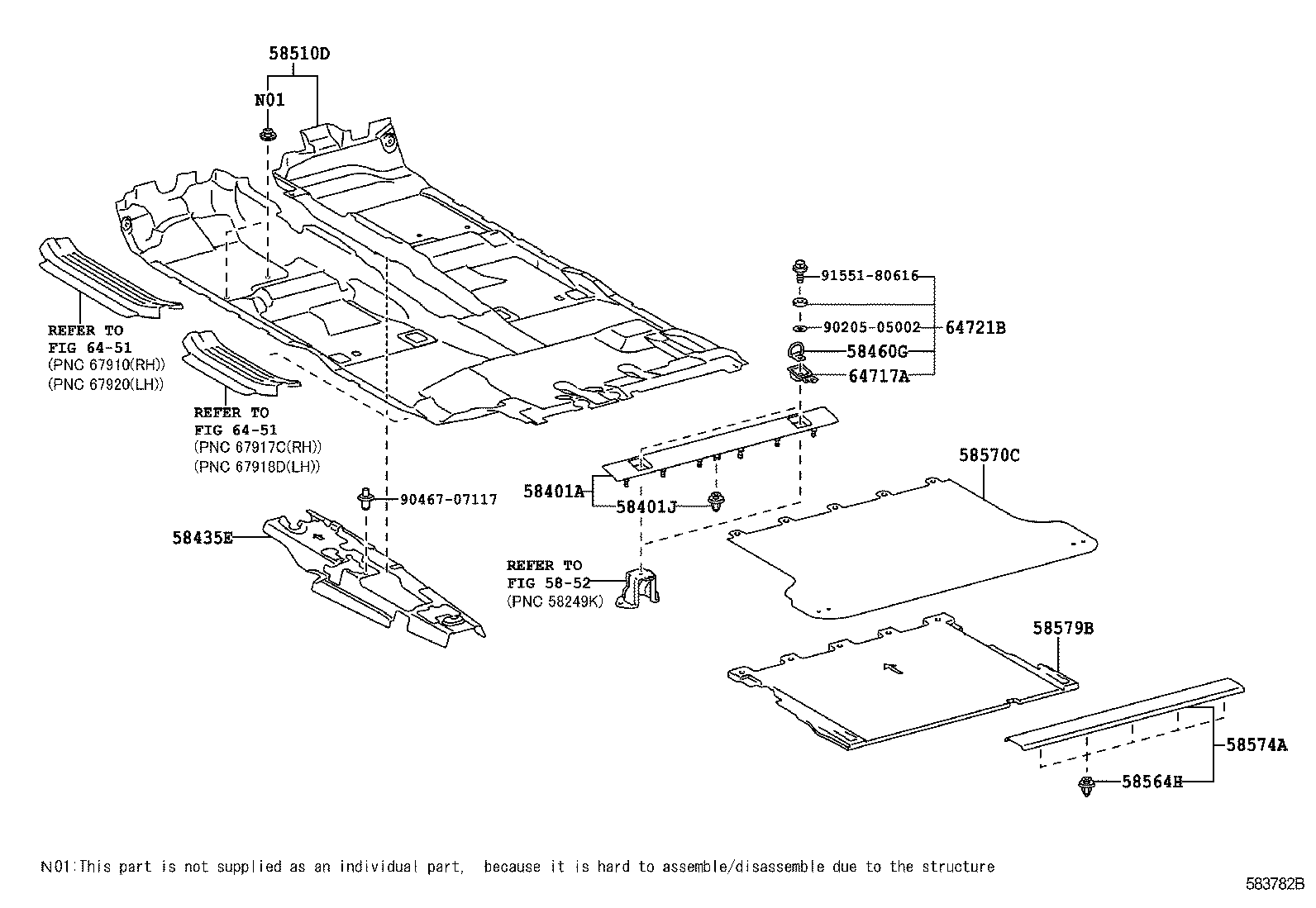  GX460 |  FLOOR MAT SILENCER PAD