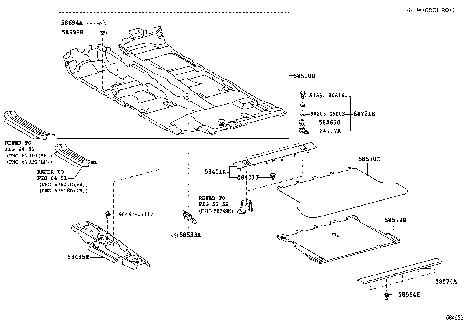  GX460 |  FLOOR MAT SILENCER PAD