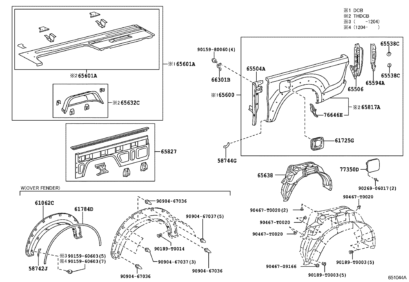  HILUX |  REAR BODY SIDE PANEL